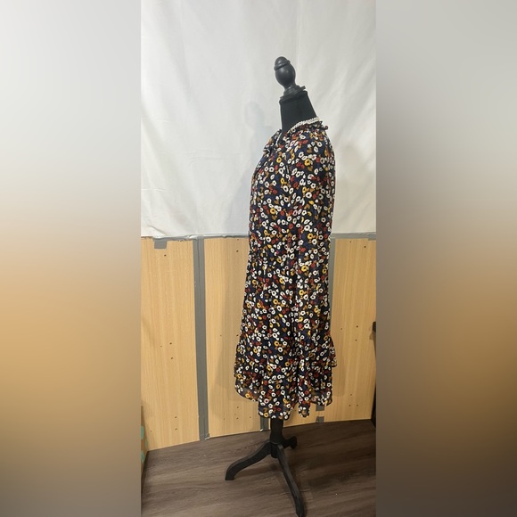 Ann Taylor Multicolor Floral Long Sleeve Dress - Picture 2 of 4